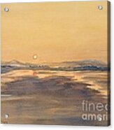 Blue Anchor Sunset Acrylic Print