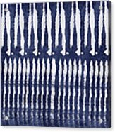 Blue And White Shibori Design Acrylic Print