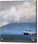 Blue Boat Acrylic Print