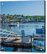 Blue Dawn At Stonington Harbor Acrylic Print