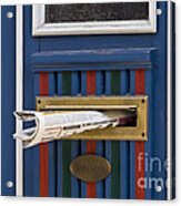 Blue Door Acrylic Print
