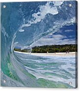 Blue Foam Acrylic Print