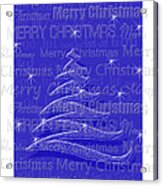Blue For Christmas Acrylic Print
