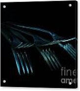 Blue Forks Acrylic Print