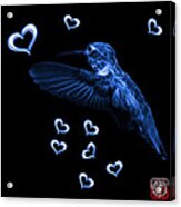 Blue Hummingbird - 2055 F M Acrylic Print
