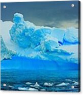 Blue Icebergs Acrylic Print