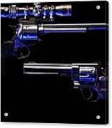 Blue Kissed Pistols Acrylic Print