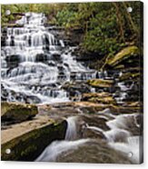 Blue Ridge Mountains Ga Minnehaha Falls Acrylic Print