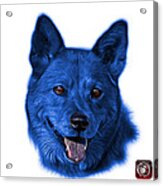 Blue Shiba Inu Dog Art - 8555 - Wb Acrylic Print
