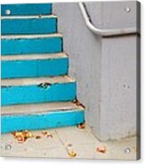 Blue Stairs Acrylic Print