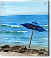 Blue Umbrella Acrylic Print