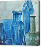 Blue Vases I Acrylic Print