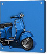 Blue Vespa Acrylic Print