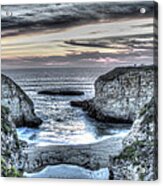 Bluffs And Sunset Observers Acrylic Print