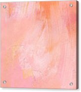 Blush- Abstract Painting In Pinks Acrylic Print