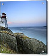 Boars Head Lighthouse At Dusk Bay Acrylic Print