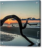Boneyard Beach Sunrise Acrylic Print