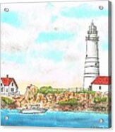 Boston Lighthouse Acrylic Print