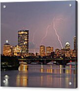Boston Lightning Thunderstorm Acrylic Print