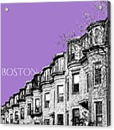 Boston South End - Violet Acrylic Print
