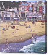 Bournemouth Boscombe Beach Sea Front Acrylic Print