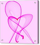 Breast Cancer Awareness . Love Acrylic Print