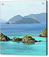 Breath-taking View Of Trunk Bay, St Acrylic Print