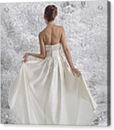 Bride In The Snow Acrylic Print