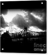 59th Street Bridge With Dramatic Sky 2 Acrylic Print