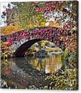 Bridge In The Fall Acrylic Print