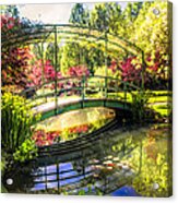 Bridge In The Garden Acrylic Print