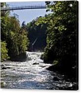 Bridge Over Foaming Falls Acrylic Print