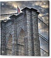 Brooklyn Bridge Tower Acrylic Print