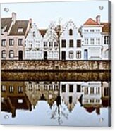 Bruges Building Panorama Acrylic Print