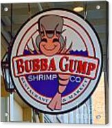 Bubba Gump Shrimp Sign Acrylic Print