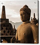 Buddha At Borobudur, Java Acrylic Print