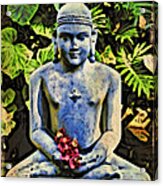 Buddha In Garden Acrylic Print