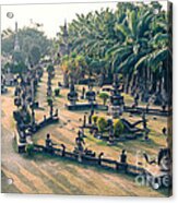 Buddha Park Near Vientiane - Laos Acrylic Print