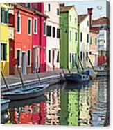 Burano Reflections Acrylic Print