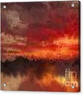 Burnt Sunset Acrylic Print