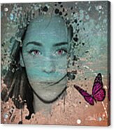 Butterfly Eyes Acrylic Print