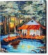 Cabin In The Swamp Acrylic Print