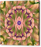 Calla Lotus Kaleidoscope Acrylic Print