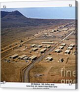 Aerial Of Camp Enari 4th Id Base Camp Dragon Mountain  Vietnam 1969 Acrylic Print