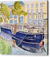 Canal Boat Acrylic Print