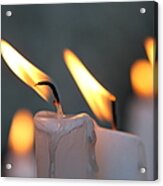 Candle In Wind Acrylic Print