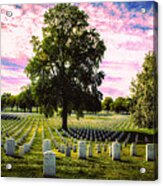 Candy Colored Graveyard Skies Acrylic Print