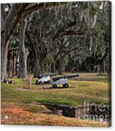 Canons Of Fort Frederica Georgia Acrylic Print