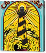 Surfing Cape Hatteras North Carolina Atlantic Ocean Acrylic Print