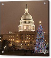 Capitol Christmas Acrylic Print